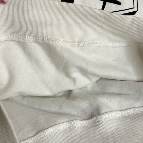 Sanrio Hello Kitty Glitter Crew Neck Long Sleeve Sweatshirt - White size S - Picture 6 of 14